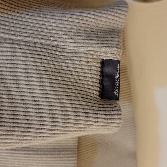 Eddie Bauer tan pullover sweater size Large LG L - Picture 3 of 4